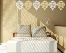 Damask Wall Pattern Decal Modern Vinyl Art Stickers